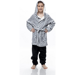 Galaxy Παιδική Ρόμπα Fleece Χειμωνιάτικη Γκρι 855-23
