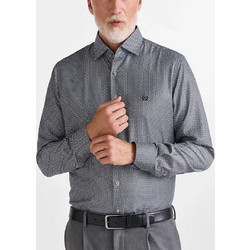 Monte Ανδρικό Πουκάμισο Βαμβακερό Μακρυμάνικο Slim Fit Γκρι 232-31-3250-3082
