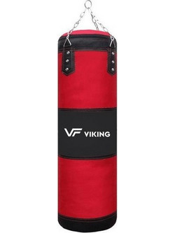 Viking B-120 Σάκος Μποξ Κρεμαστός Άδειος 120cm Μαύρος Κόκκινος