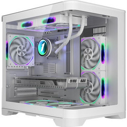 1stPlayer UV5 White Gaming Mini Tower Κουτί Υπολογιστή με Πλαϊνό Παράθυρο