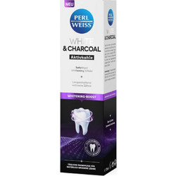 Perl Weiss White & Charcoal Οδοντόκρεμα για Λεύκανση 75ml