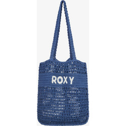 Roxy Πλεκτή Τσάντα Θαλάσσης Ώμου Μπλε 37x42cm ERJBT03416-PPM0