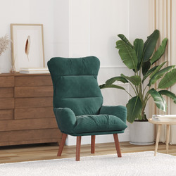 vidaXL Πολυθρόνα Relax Βελούδινη Πράσινη 42001836