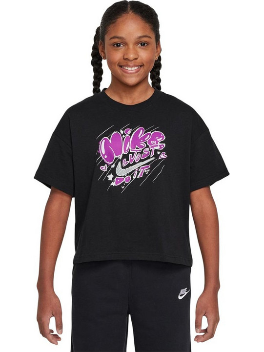 Nike Παιδικό T-Shirt Κοντομάνικο Μαύρο HV5724-010