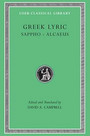 Greek Lyric, Volume I