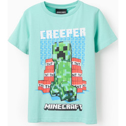 Zippy Minecraft Παιδικό T-Shirt Κοντομάνικο Κίτρινο Τιρκουάζ 31070473026