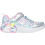 Skechers Heart Sparkles Παιδικά Sneakers με Φωτάκια Ροζ Ασημί Γαλάζια 303063L-SMLT