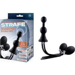 NMC Strafe Inflatable Plug With Dual Pumps Πρωκτική Σφήνα Μαύρη