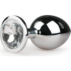 EasyToys Metal No 2 Πρωκτική Σφήνα Diamond Plug 8.4cm Ασημί