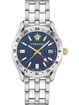 Versace Greca Ανδρικό Ρολόι με Ασημί Μεταλλικό Μπρασελέ VE7C00523