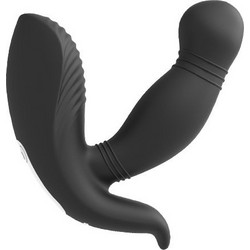 Dream Toys Prostate Hero Πρωκτική Σφήνα Ασύρματη με Δόνηση 10cm Μαύρη