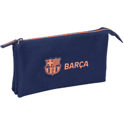 Safta F.C. Barcelona Κασετίνα με 3 Θήκες Navy Μπλε S4313264