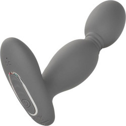 CalExotics Rotaror Probe Πρωκτική Σφήνα Ασύρματη με Δόνηση 10.2cm Γκρι D-233074