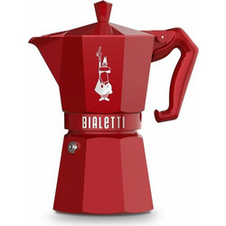 Bialetti Moka Exclusive Μπρίκι Espresso 6Cups Κόκκινο