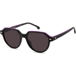 Carrera CA3068/S HK8/K25 Ανδρικά Γυαλιά Ηλίου Στρογγυλά Κοκάλινα Μαύρα με Καφέ Φακό