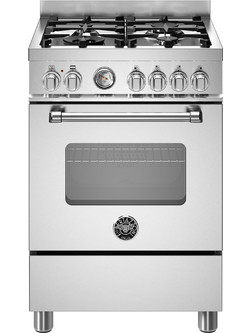 Bertazzoni MAS64L1EXC Κουζίνα Ηλεκτρική 58lt με Εστίες Αερίου 59.5cm