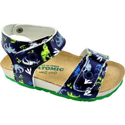 Vesna Παιδικά Πέδιλα για Αγόρι Ανατομικά Navy Μπλε Lime 270