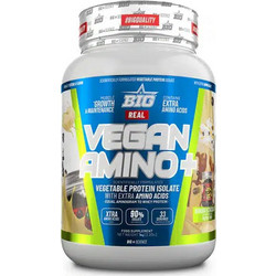 Big Supplements Real Vegan Amino Banana Choco Pops Φυτική Πρωτεΐνη Χωρίς Λακτόζη 1kg