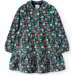 Boboli Παιδικό Φόρεμα Πετσετέ Floral Πράσινο 232030-9756