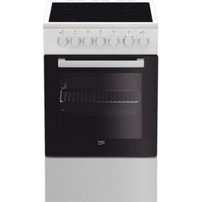 Beko FSM57100GW White Κουζίνα Ηλεκτρική 55lt με Κεραμικές Εστίες 60cm