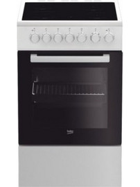 Beko FSM57100GW White Κουζίνα Ηλεκτρική 55lt με Κεραμικές Εστίες 60cm