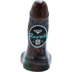 Kiotos Revolt Green Army 08 Medium Ρεαλιστικό Dildo με Βεντούζα & Όρχεις 18.5cm Μαύρο