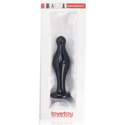 Lovetoy Glass Romance Πρωκτική Σφήνα 11.3cm Μαύρη