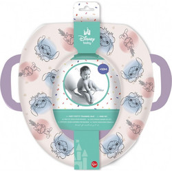 Stor Stitch Cuddle Me Παιδικό Κάθισμα Τουαλέτας με Χερούλια Λευκό Λιλά