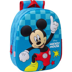 Safta 3D Mickey Mouse Σχολική Τσάντα Πλάτης Νηπιαγωγείου Πολύχρωμη 622550890