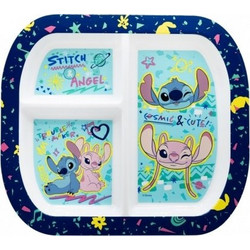 Stor Stitch Παιδικό Πιάτο με Χωρίσματα