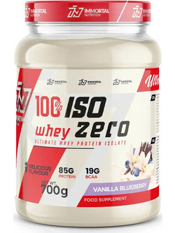Immortal Nutrition 100% ISO Whey Zero Vanilla Blueberry Πρωτεΐνη Ορού Γάλακτος Γράμμωσης Χωρίς Λακτόζη 700gr