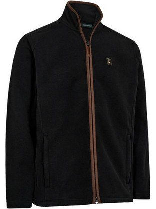 Deerhunter Ανδρική Ζακέτα Fleece με Φερμουάρ Μαύρη 5637-994