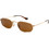 Ray-Ban RB3947 001/33 Γυναικεία Γυαλιά Ηλίου Ορθογώνια Μεταλλικά Χρυσά με Καφέ Φακό
