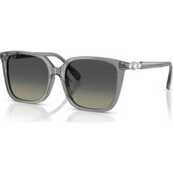 Swarovski SK6053D 106211 Ανδρικά Γυαλιά Ηλίου Τετράγωνα Κοκάλινα Γκρι με Μαύρο Φακό