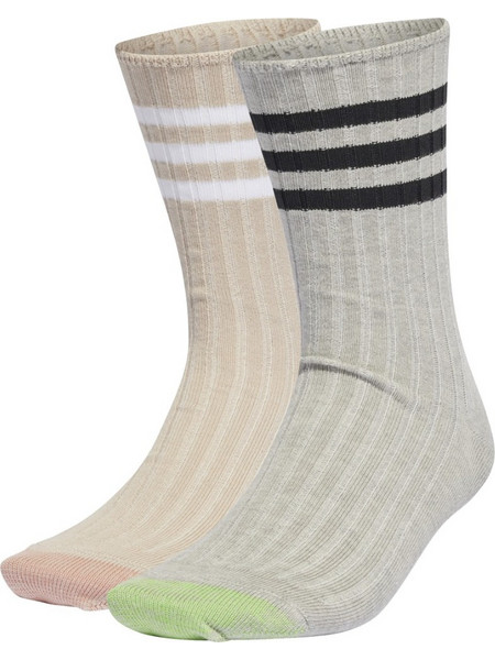 Adidas Performance Ανδρικές Κάλτσες Ψηλές Μπεζ Γκρι 2Pack IB3272