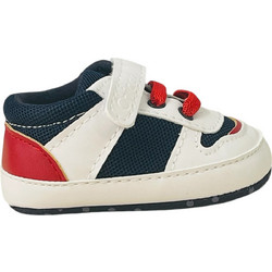 Chicco Βρεφικά Sneakers Αγκαλιάς Άσπρο Navy Μπλε Κόκκινο 01740015-300