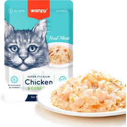 Wanpy Super Premium with Chicken & Codfish 85gr