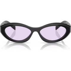 Prada SPR26ZS 16K40J Γυναικεία Γυαλιά Ηλίου Οβάλ Κοκάλινα Μαύρα με Μωβ Φακό