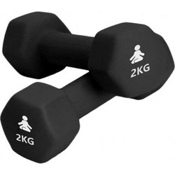 Fitpaddy AKWW2X2BK Σετ Βαράκια Εξάγωνα Βινυλίου 2x2kg