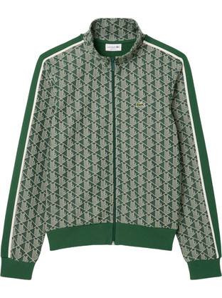 Lacoste Ανδρική Ζακέτα Φούτερ με Φερμουάρ Πράσινη SH1368-D1R