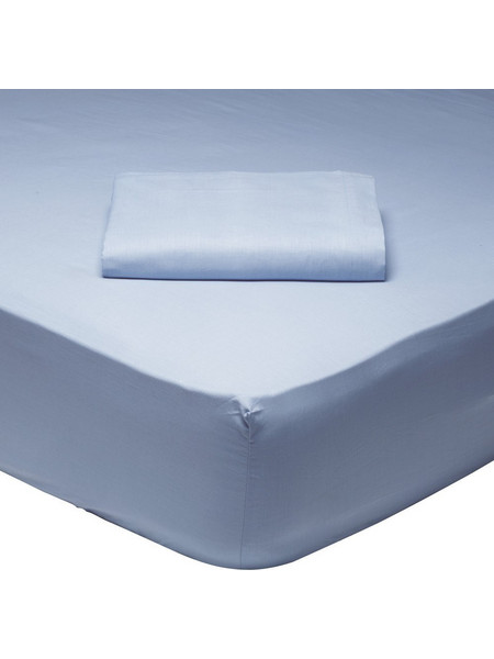 Das Home Σεντόνι King Size Βαμβακερό με Λάστιχο 180x200+35 Best 1005 Baby Blue