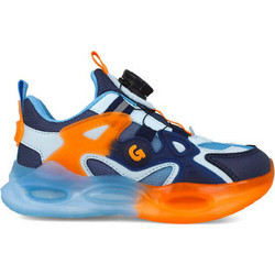 Garvalin Παιδικά Sneakers με Φωτάκια Navy Μπλε Πορτοκαλί 251815-A008