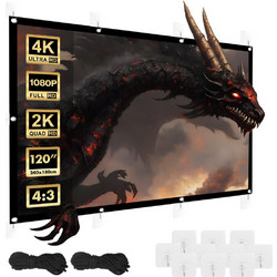 Maclean MC-169 Οθόνη Προβολής Projector Τοίχου 4:3 240x180cm / 120"
