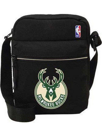 Back Me UP Milwaukee Bucks Ανδρική Τσάντα Ώμου / Χιαστί Μαύρη 378-01201
