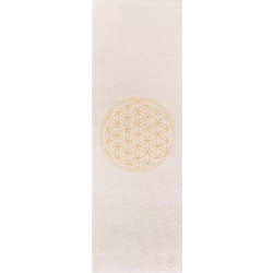 Bodhi Leela Flower of Life Στρώμα Γυμναστικής Yoga / Pilates Μπεζ 183x60x4.5cm