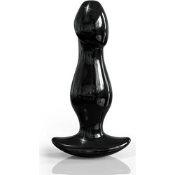 Pipedream Icicles No 71 Hand Blown Glass Πρωκτική Σφήνα 15cm Μαύρη PD2871-00