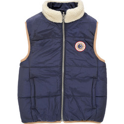 Ikks Αμάνικο Παιδικό Μπουφάν Χειμωνιάτικο Puffer Navy Μπλε Μπεζ X241013-11