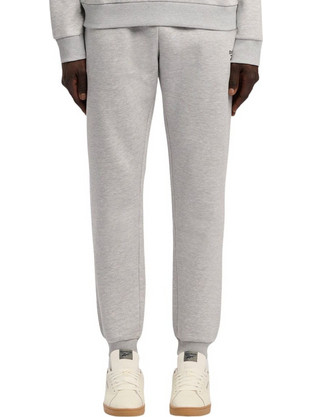 Reebok Ανδρικό Παντελόνι Φόρμας Fleece με Λάστιχο Γκρι 100240232