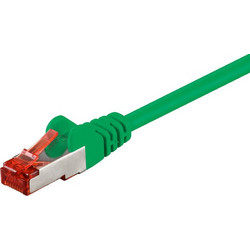 Goobay S/FTP Cat.6 Καλώδιο Δικτύου Ethernet 0.15m Green 92454