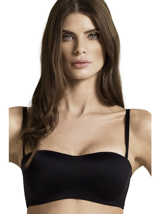 Lormar Σουτιέν Strapless Push Up χωρίς Μπανέλα Μαύρο 01434L